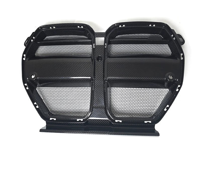 Dry Carbon Fiber Front Grille One-piece V Style For BMW M3 M4 G80 G82 G83 2021+