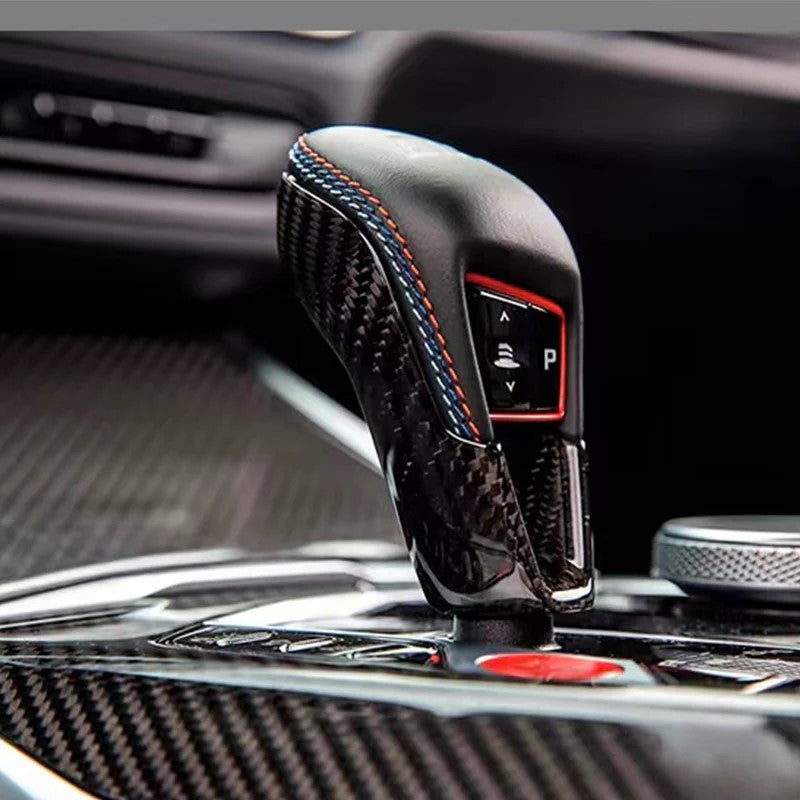 Dry Carbon Fiber Gear Shift Cover For BMW M2 M3 M4/X3M X4M X5M X6M Lci/XM Gear Selector Cover Knob Trim