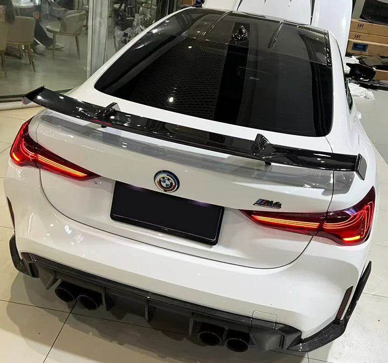 For BMW M3 G80 M4 G82 2021+ MP Style Dry Carbon Fiber Rear Spoiler