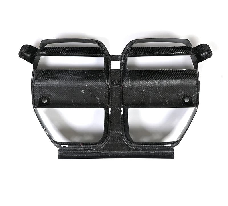 Dry Carbon Fiber Front Grille One-piece V Style For BMW M3 M4 G80 G82 G83 2021+