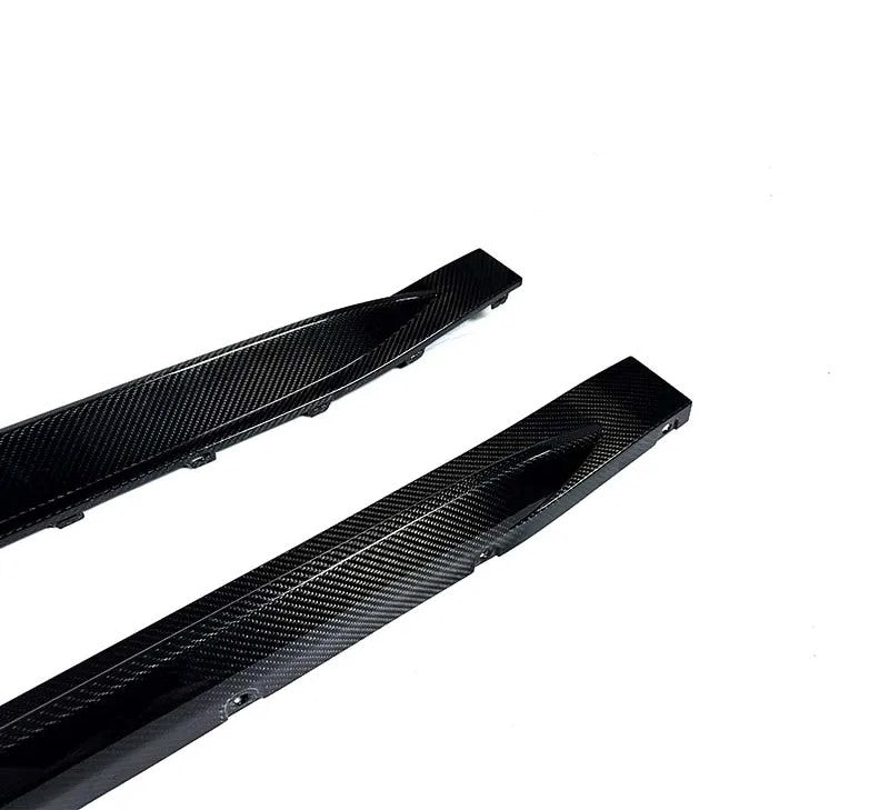 2Pcs/Set Side Skirt OEM Style For BMW M3 G80 M4 G82 2021+ Dry Carbon Fiber