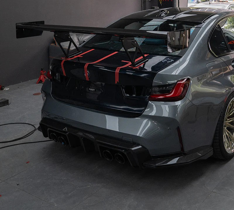 For BMW M2 M3 M4 G87 G80 G82 GT 250 Style Rear Spoiler Dry Carbon Fiber