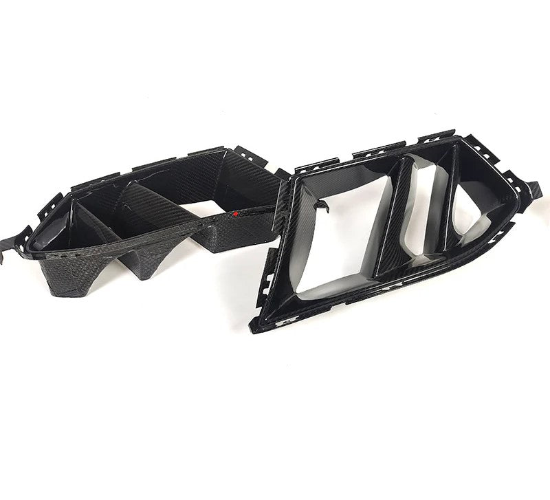 Front Bumper Vent Set For BMW G80 G82 G83 M3 M4 Dry Carbon Fiber R44 Style