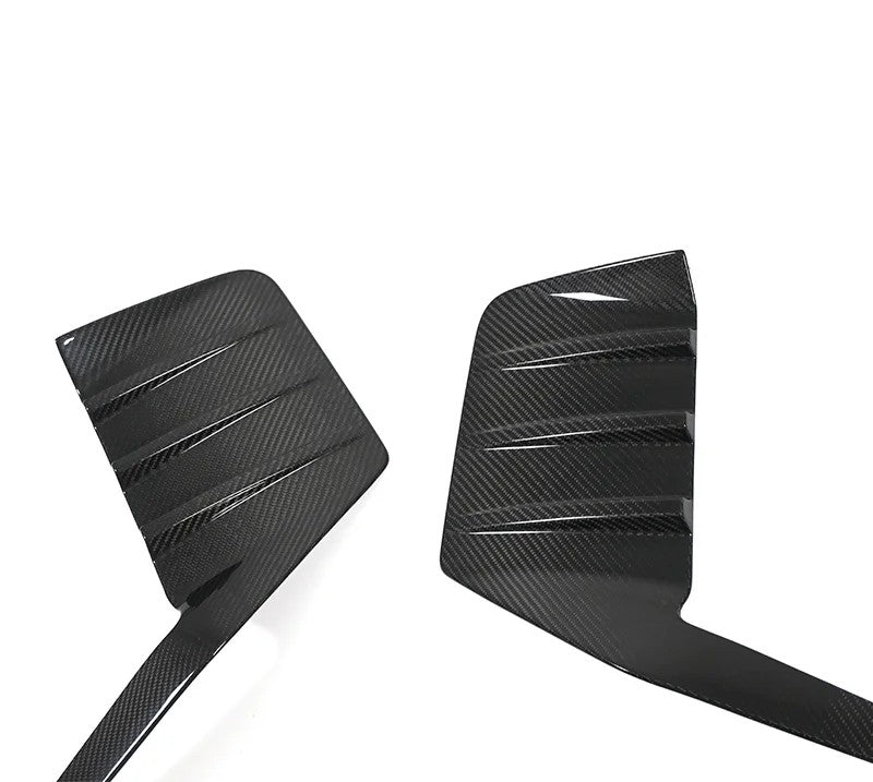 Dry Carbon Fiber Rear Fog Light Cover Side Frame Set For BMW M2 G87 2023+