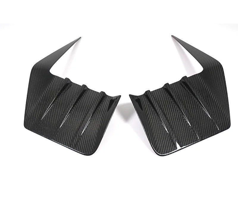 Dry Carbon Fiber Rear Fog Light Cover Side Frame Set For BMW M2 G87 2023+