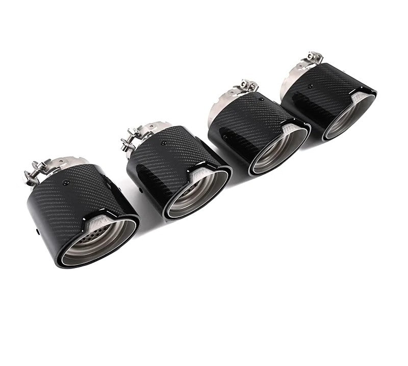 For BMW M2 M3 M4 Carbon Fiber Tailpipe G80 G81 G82 G83 G87 Exhaust Pipe Muffler Tip Nozzle Exhaust Head 4 PCS