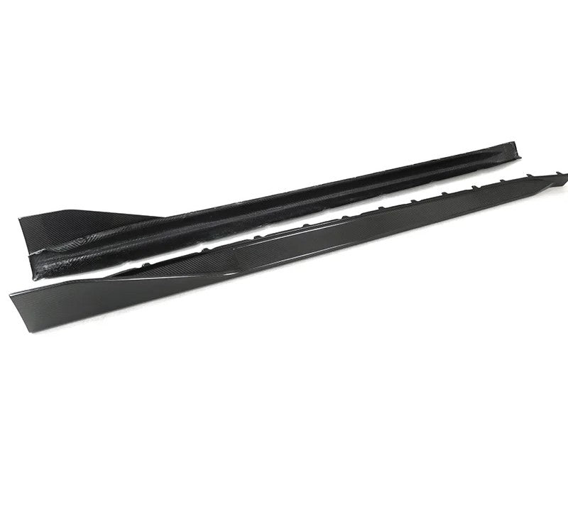 For BMW M3 M4 G80 G82 G83 2021+ Dry Carbon Fiber Side Skirt Set MP Style