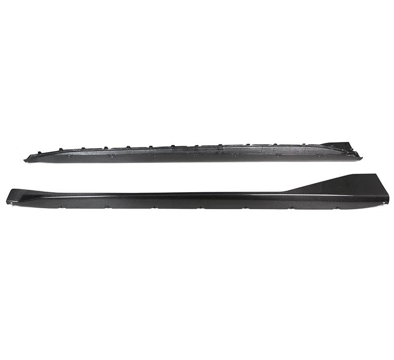 For BMW M3 M4 G80 G82 G83 2021+ Dry Carbon Fiber Side Skirt Set MP Style