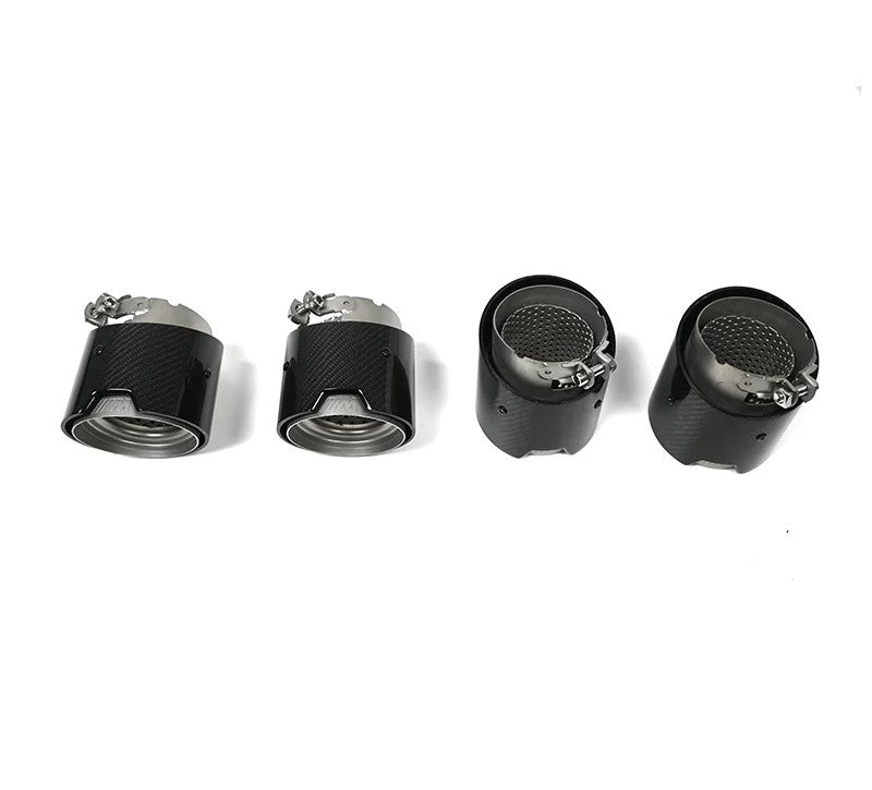For BMW M2 M3 M4 Carbon Fiber Tailpipe G80 G81 G82 G83 G87 Exhaust Pipe Muffler Tip Nozzle Exhaust Head 4 PCS
