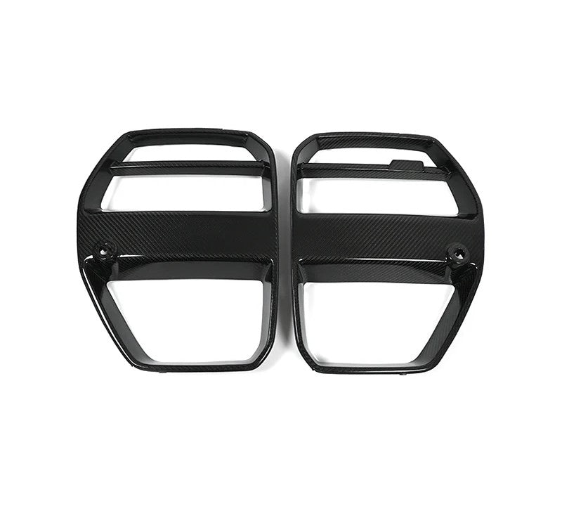 For BMW G80 G81 M3 G82 G83 M4 Real Carbon Fiber Front Grille V Style