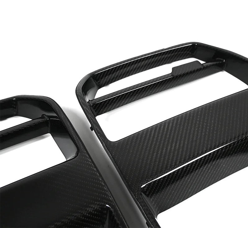 For BMW G80 G81 M3 G82 G83 M4 Real Carbon Fiber Front Grille V Style