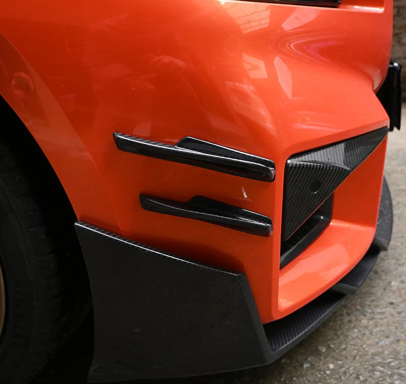 Front Bumper Canard Set For BMW G87 M2 2023+ Dry Carbon Fiber