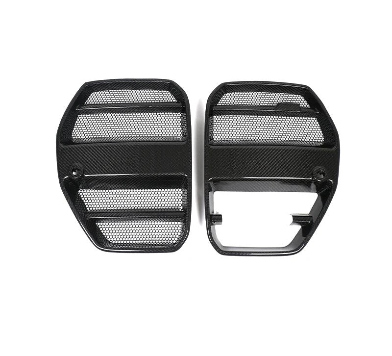 Dry Carbon Fiber Front Grille ST Style With ACC For BMW M3 M4 G80 G82 G83 2021+