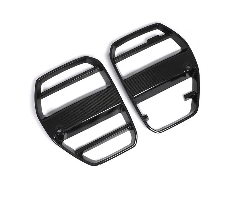 Dry Carbon Fiber Front Grille ST Style With ACC For BMW M3 M4 G80 G82 G83 2021+