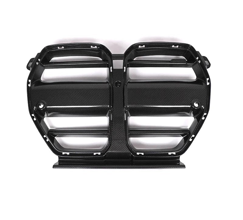 Dry Carbon Fiber Front Grille One-Piece ST Style For BMW M3 M4 G80 G82 G83 2021+