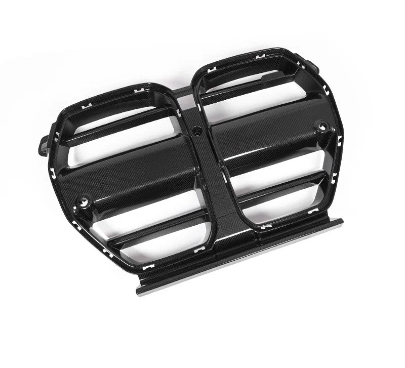 Dry Carbon Fiber Front Grille One-Piece ST Style For BMW M3 M4 G80 G82 G83 2021+