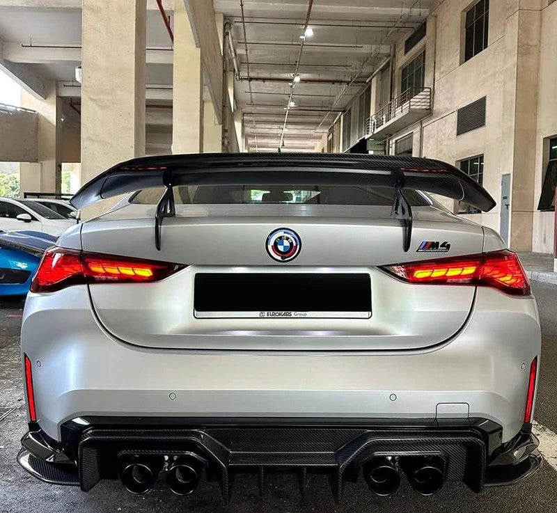For BMW M4 G82 A Style Rear Spoiler Dry Carbon Fiber