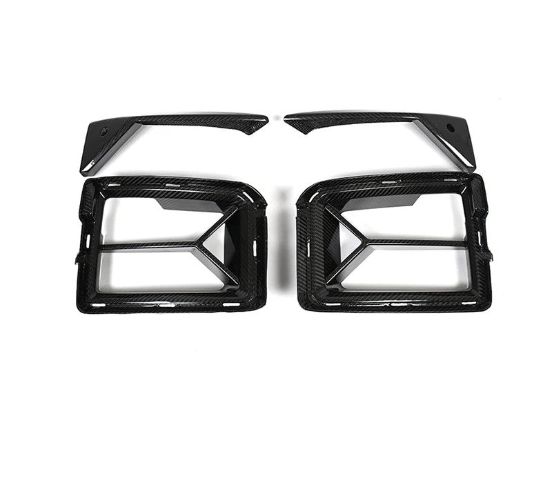 Dry Carbon Fiber Front Bumper Vent Set C-T Style For BMW M2 G87 2023+
