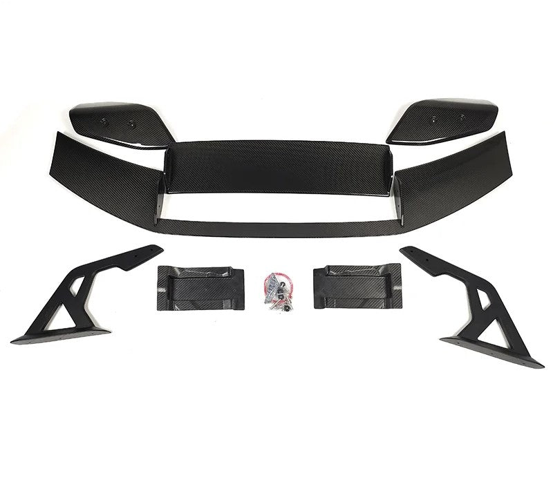 For BMW M2 M3 M4 G87 G80 G82 AT-R3 Style Rear Spoiler Dry Carbon Fiber Fixed Wing Spoiler Car Modification Decoration Spoiler