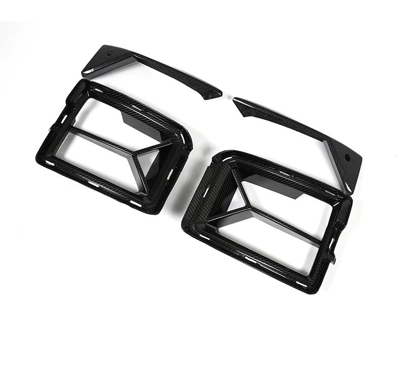 Dry Carbon Fiber Front Bumper Vent Set C-T Style For BMW M2 G87 2023+