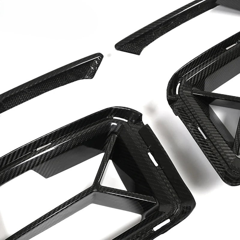 Dry Carbon Fiber Front Bumper Vent Set C-T Style For BMW M2 G87 2023+