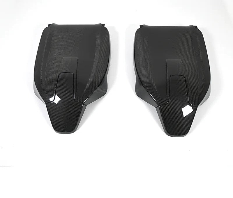 Dry Carbon Fiber Seat Back Cover Replacement Style For BMW M3 G80 X3M X4M X5M Interior Parts