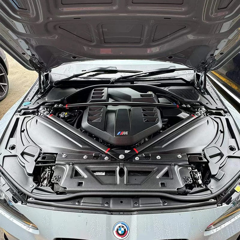 For BMW S58 G80 G81 M3 G82 M4 2021+ Carbon Engine Bay Air Intake Covers Trim Accessories